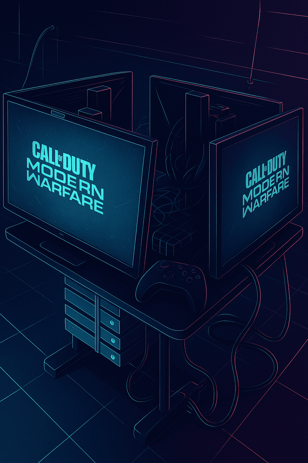 Modern Warfare Retro Background